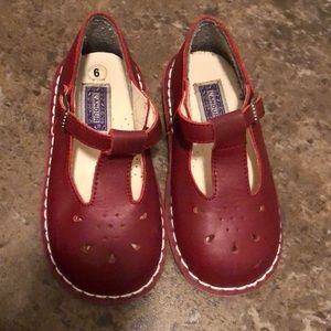 L Amour Red leather boutique shoes